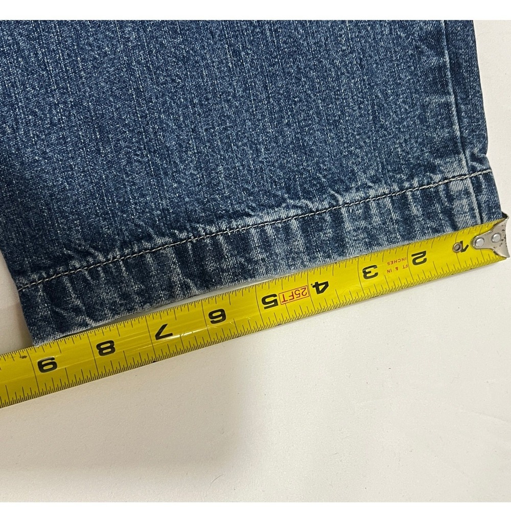 JNCO Jeans Front Graphic Dragon Dark Wash Denim Kids Youth Size 16 Y2K Vintage - Picture 7 of 12